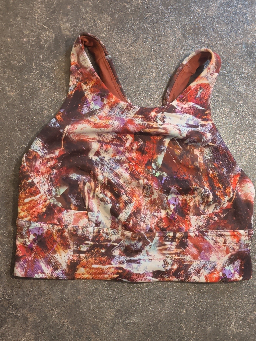 lululemon Abstract Print Sports Bra